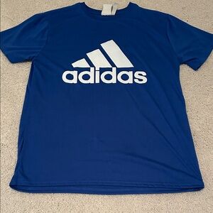 Adidas Royal Blue Tee with White Logo